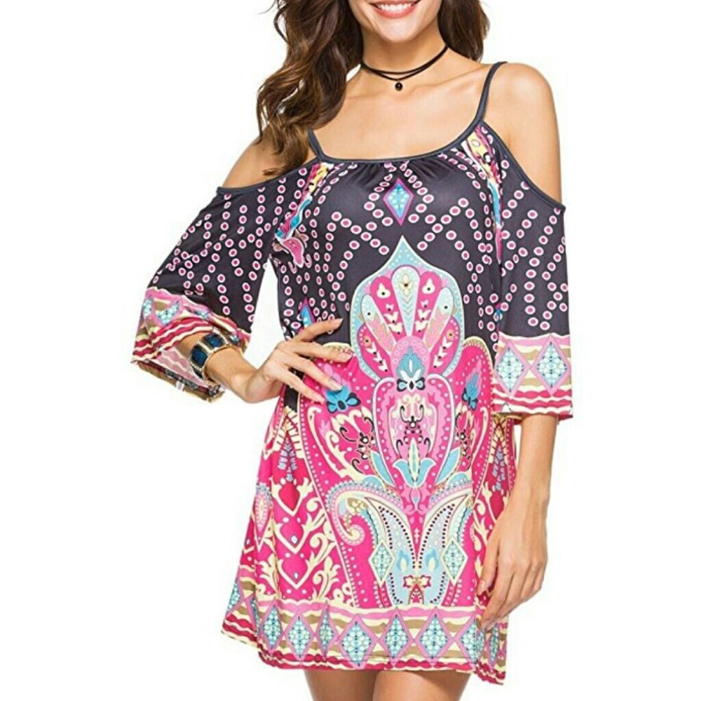 💋HOST PICK💋Women's cold shoulder dress